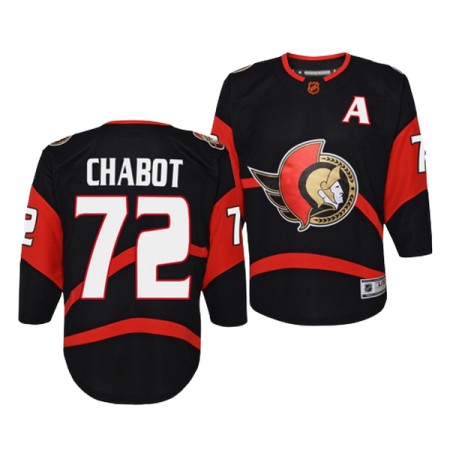 Miehille NHL Ottawa Senators Pelipaita Thomas Chabot 72 Adidas 2022-23 Reverse Retro 2.0 Musta Authentic